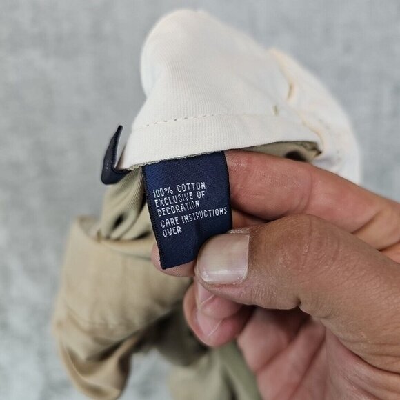 Vintage Polo Ralph Lauren Pants Mens 40X31 Beige Reverse Pleated Prospect Pant - Picture 4 of 10